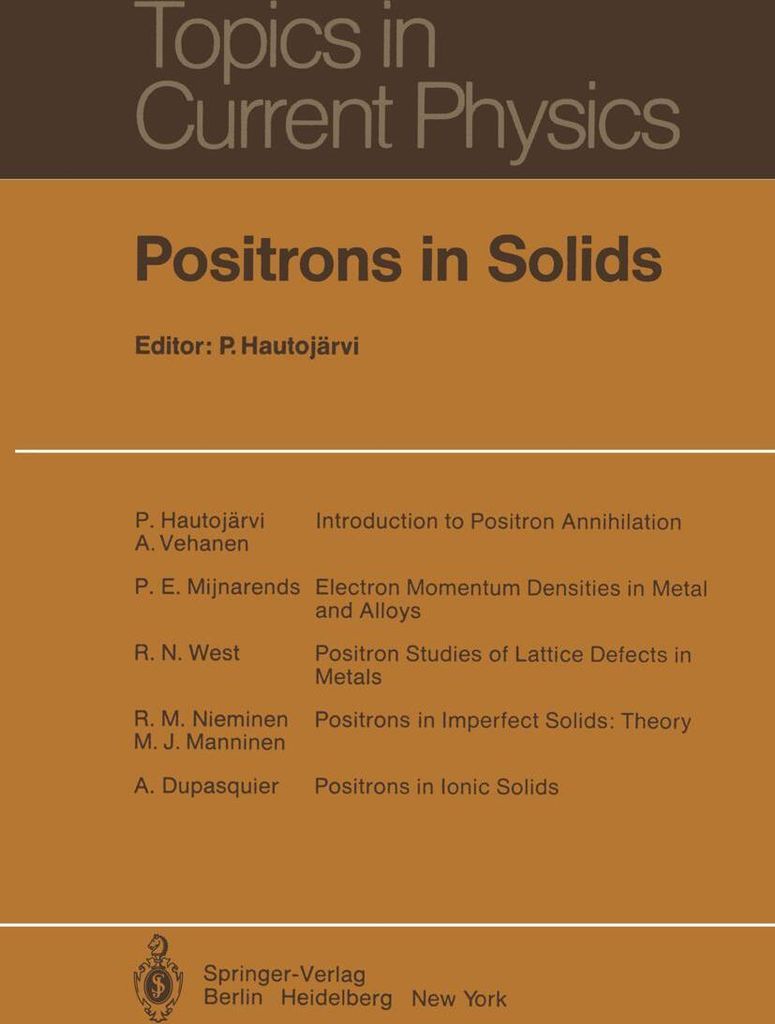 Positrons in Solids