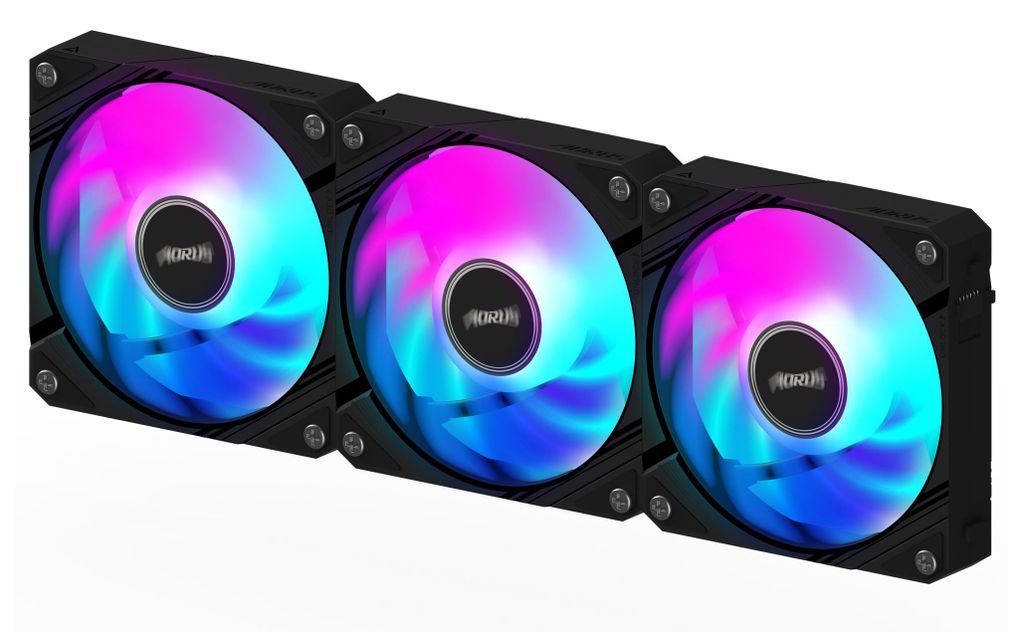 GIGABYTE AORUS EZ CHAIN FAN 120 (3-Pack), Wentylator, 12 Zdjęcie produktu 