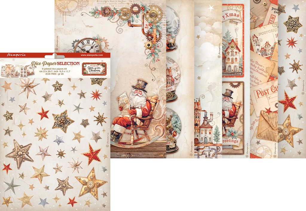 Motiv-Strohseiden Sortiment "Gear up for Christmas", DIN Produktbild 