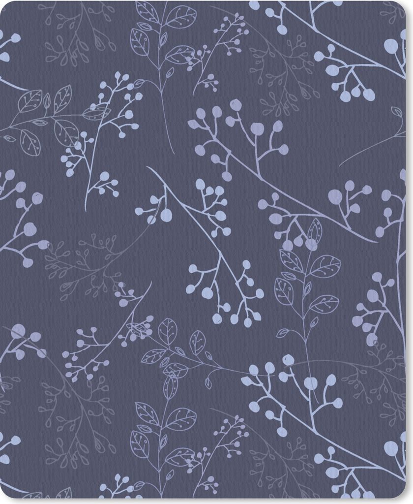 MuchoWow Mauspad Mousepad Zweig - Blüte - Muster 19x23 cm - Mousepads - Maus Mat - Pad - Mausunterlage - Mauspads - Spielen