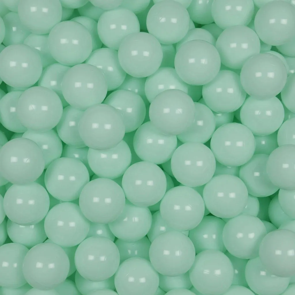 Balles de jeu ø7cm 100pcs menthe claire pour piscine à balles enfant