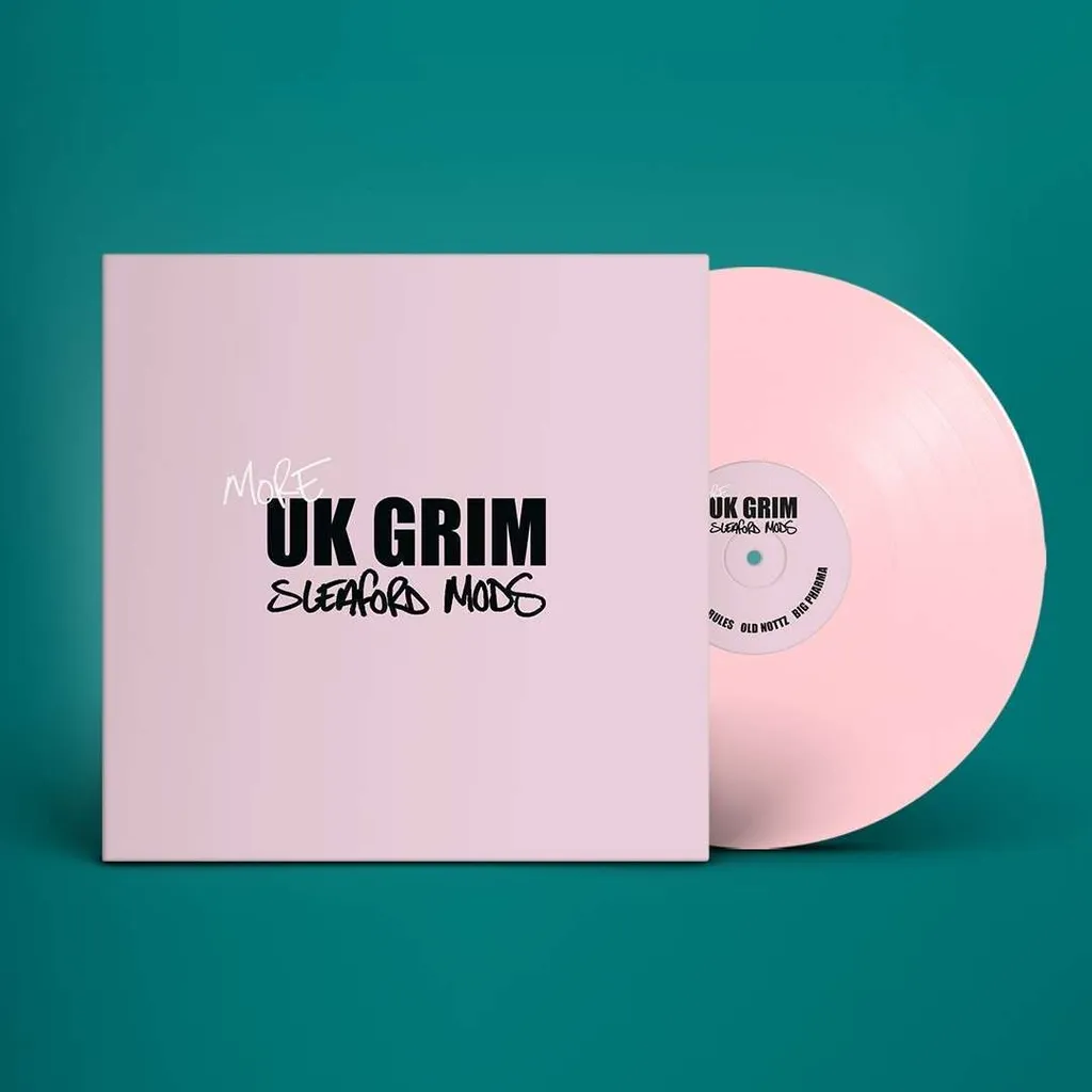 Vinyle Rose Sleaford Mods More UK Grim LP Édition Limitée Pressage Premium