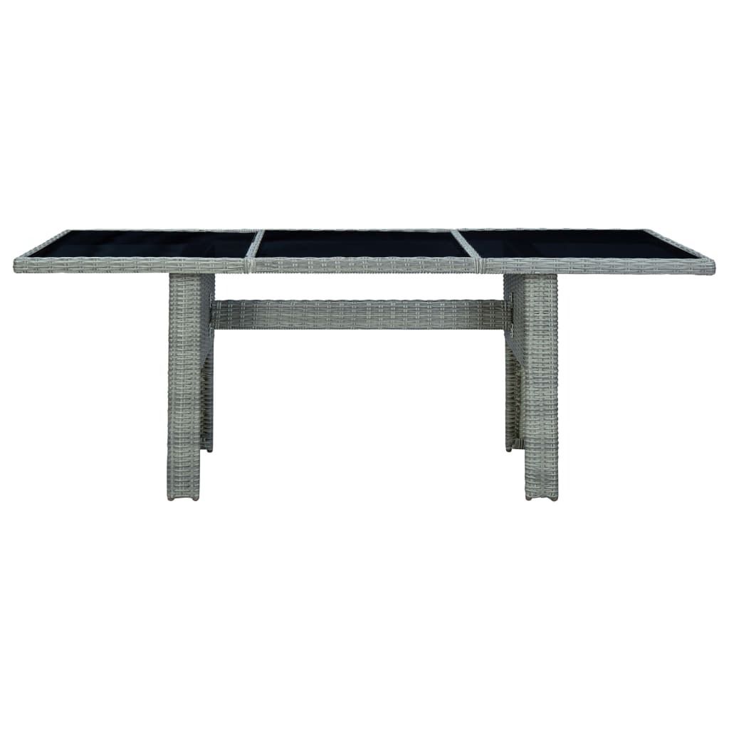 VidaXL 313311, Schwarz, Grau, 2000 mm, 1000 mm, 740 mm Produktbild 