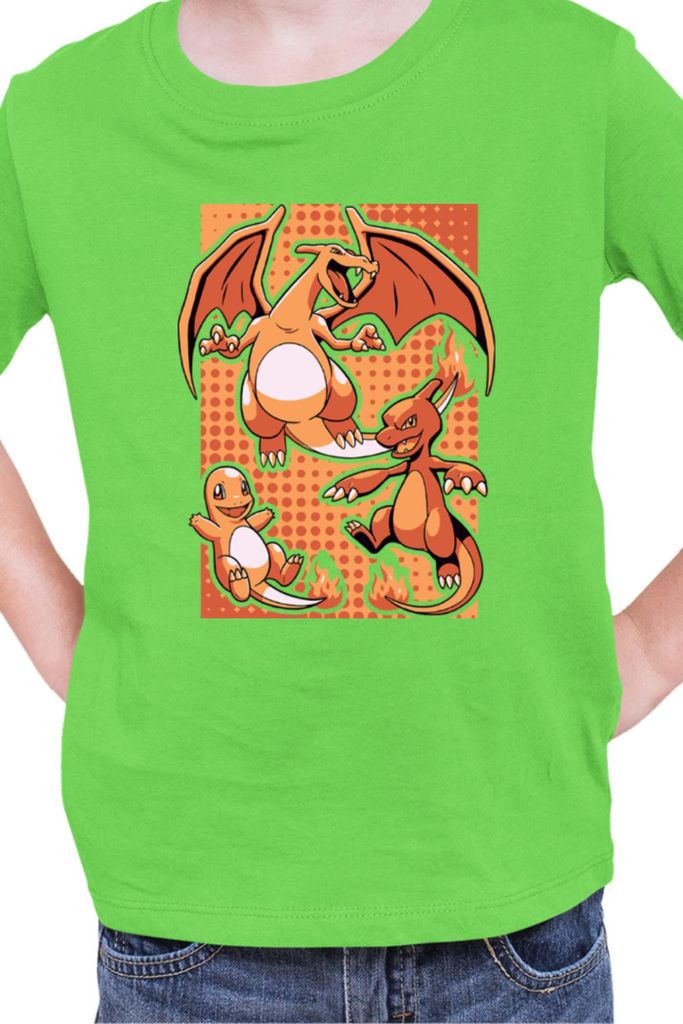 Kinder T-Shirt Japan Manga Anime Comics Pokemon 020, / Lime