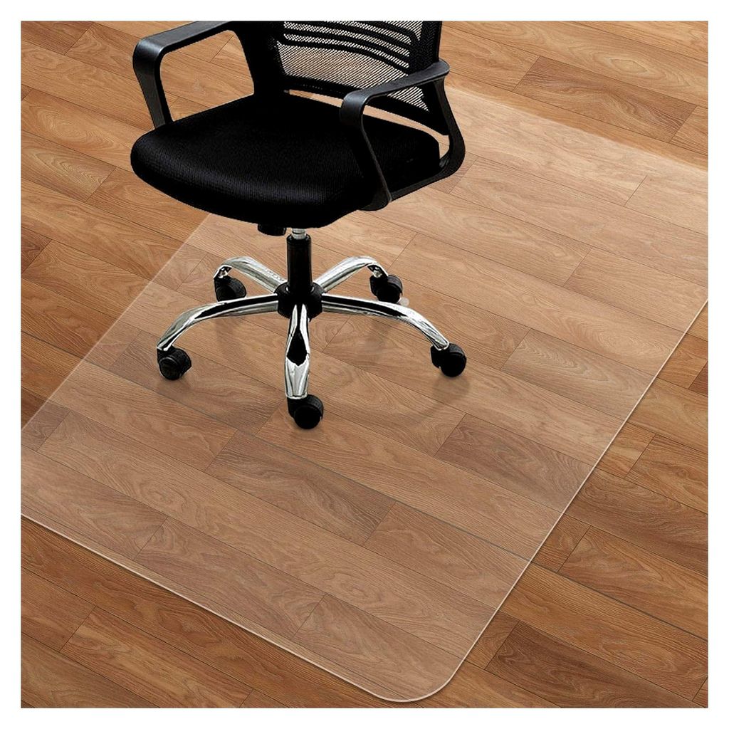 Bürostuhlunterlage 120x150cm - Bodenschutzmatte für Bürostühle und Schreibtischstühle mit Antirutsch - Halbtransparente Bodenmatte für Holz-,...