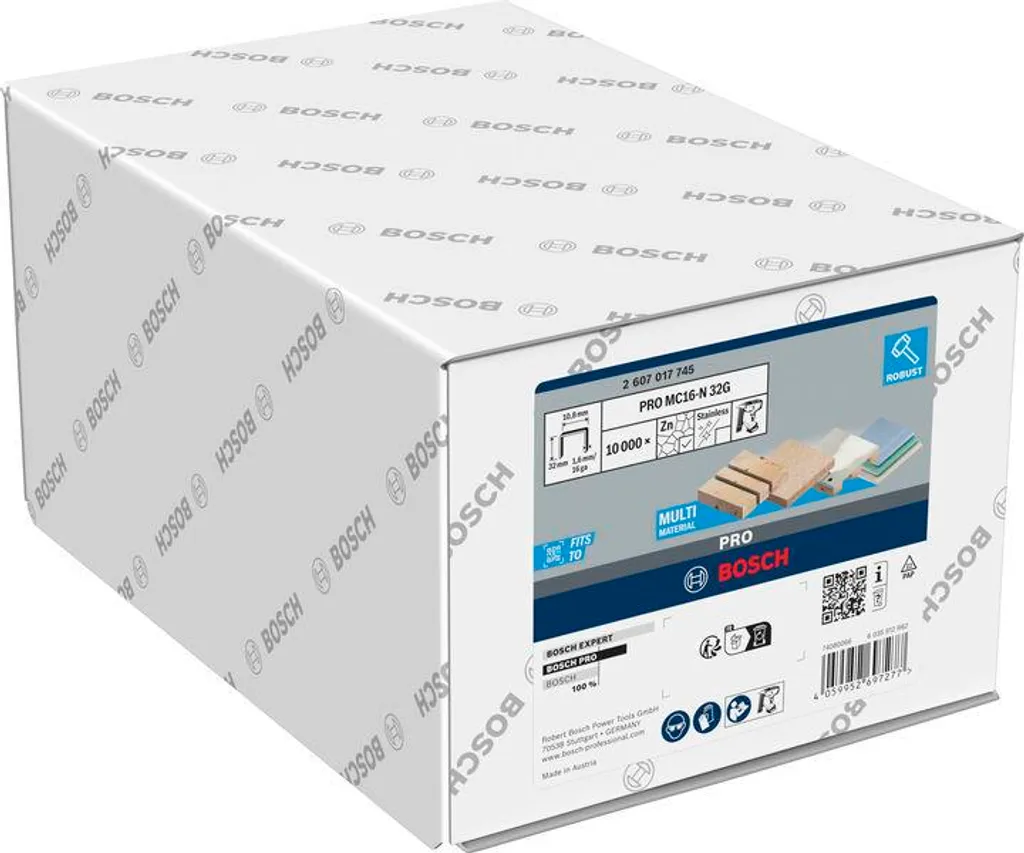 Agrafes à couronne dos moyen 32 mm PRO MC16-N pour menuiserie