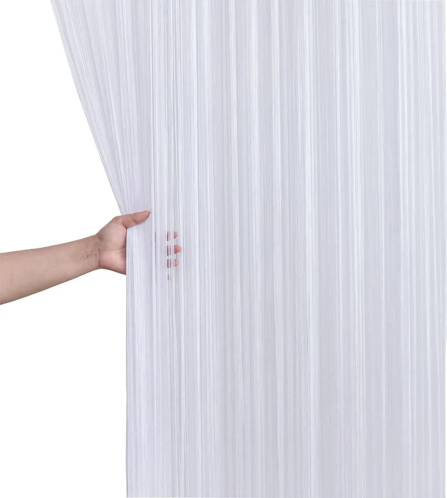 Moustiquaire Rideau de Porte Blanc 90 x 240 cm - Protection Anti-Insectes