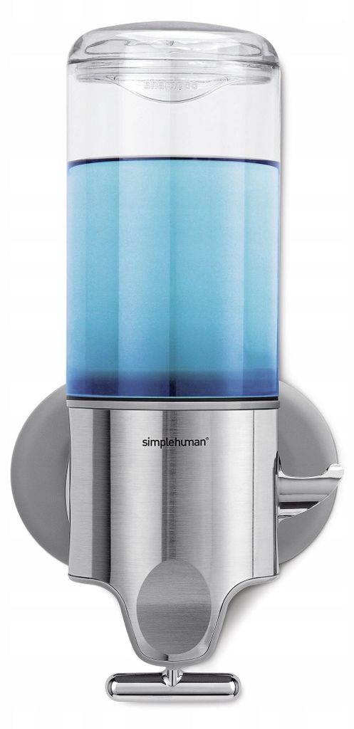 Simplehuman dispenser di sapone da parete singolo - acciaio Immagine del prodotto 