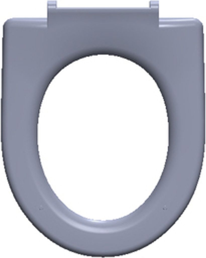 VIGOUR WC-Sitz clivia Edelstahl Scharnier abnehmbar weiß, Produktbild 2