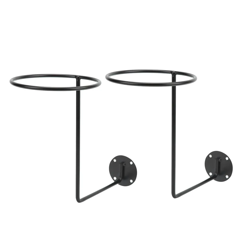 Support de casque moto mural en acier noir robuste, présentoir intégral - 7