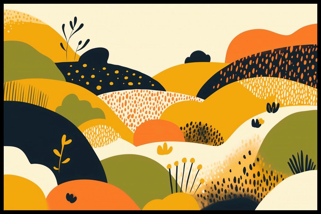 Plakat 86,4x56,8cm Landschaft in Sonnenschattierungen