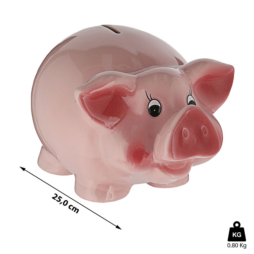 Rosa Spardose Piggy Bank Sparschwein Keramik Schwein für Kindertag Geschenk 