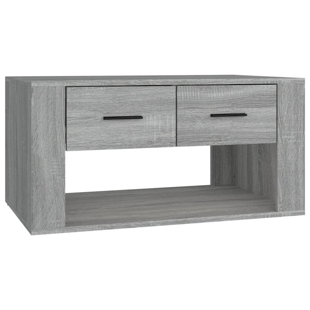 vidaXL Table basse Gris Sonoma 80x50x40 cm Bois composite Image du produit 