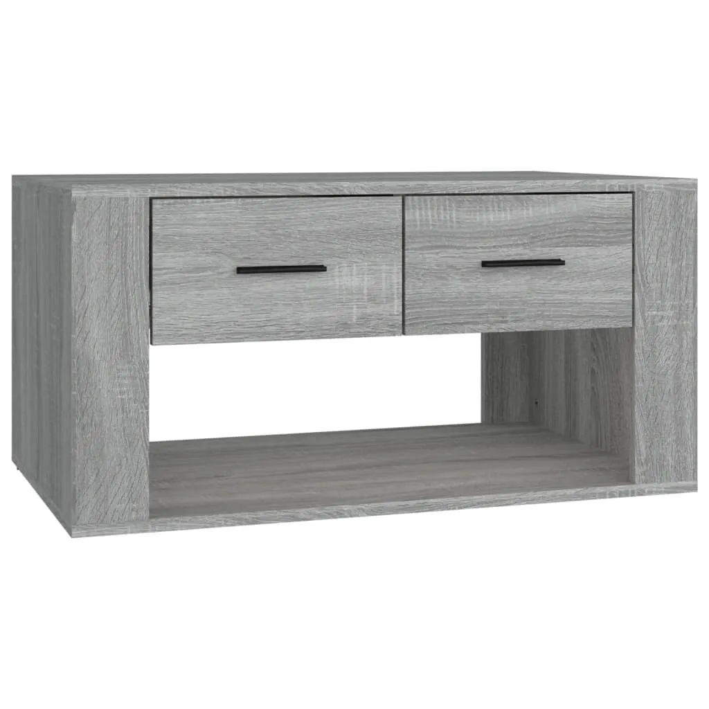 Tavolino Grigio Sonoma 80x50x40 cm - Mobile Soggiorno Elegante e Robusto
