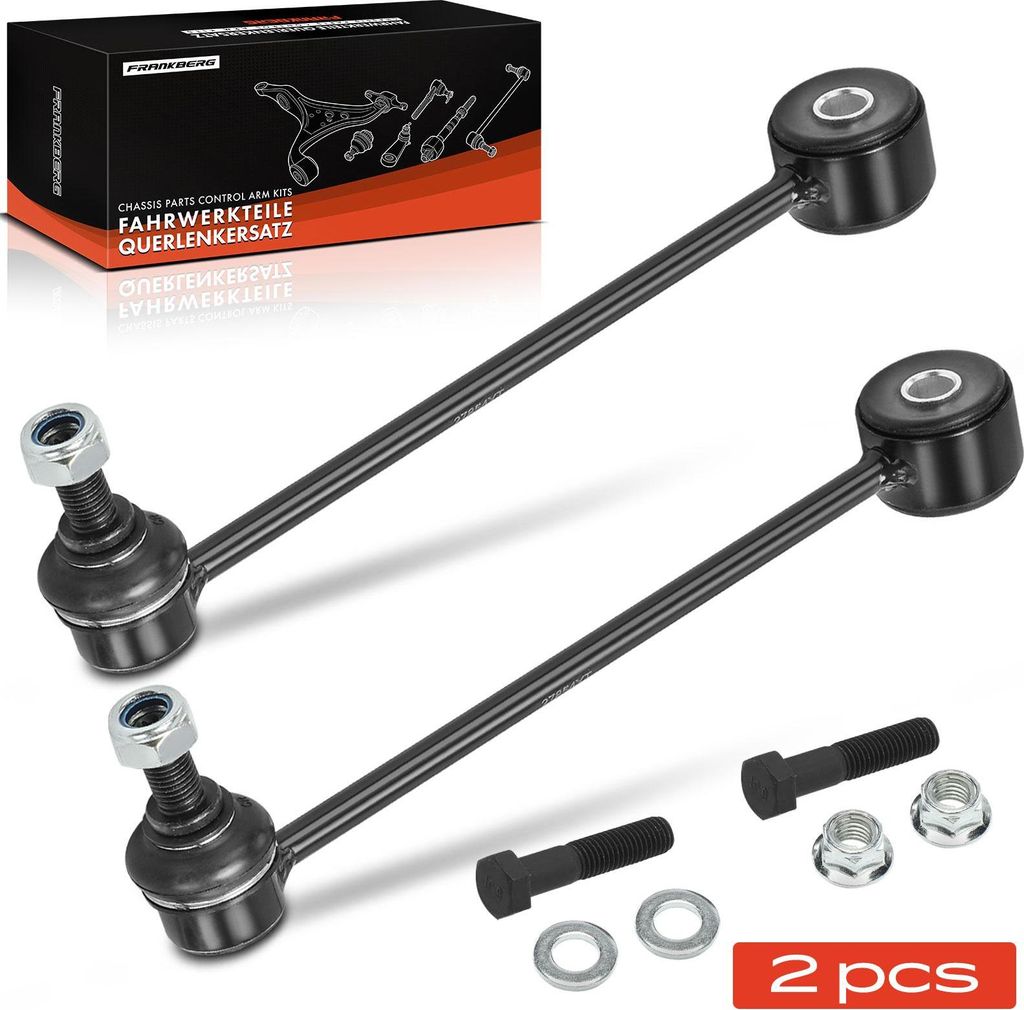 Frankberg 2x Koppelstange Hinterachse für VW Caddy III Großraumlimousine Kasten/Großraumlimousine IV 2004-2020