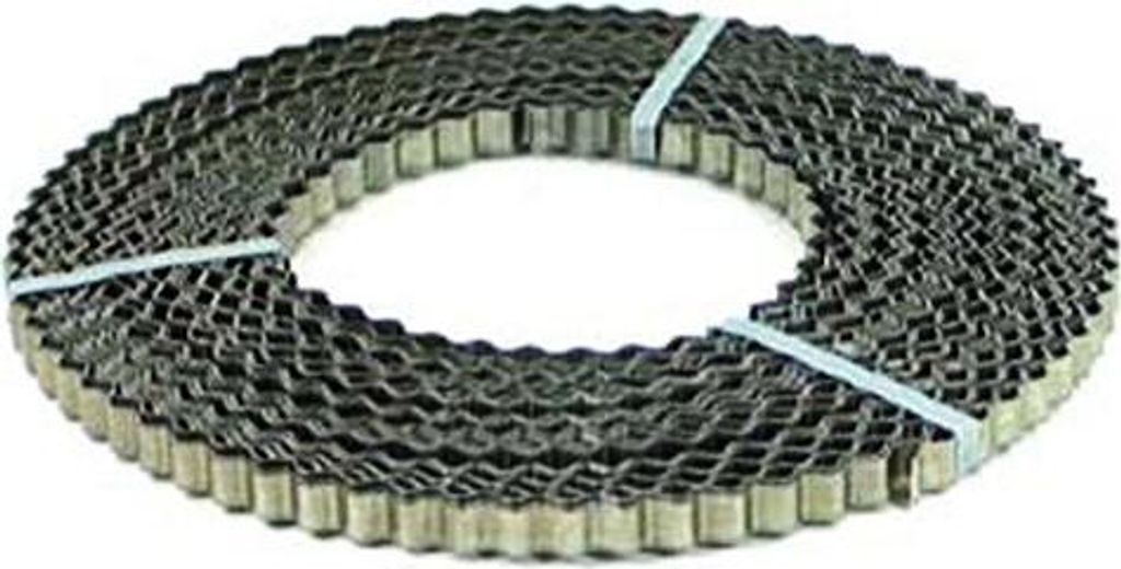 Bauwellenband 20 x 1 mm - Rolle a 50 m - Blanker Stahl - Produktbild 