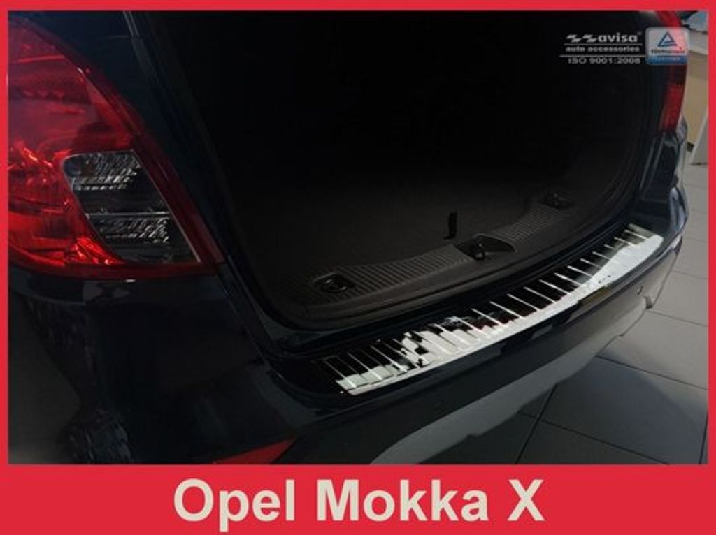 Ladekantenschutz für Opel Mokka X Edelstahl Rostfrei Abkantung Bj.  2016-06/2019
