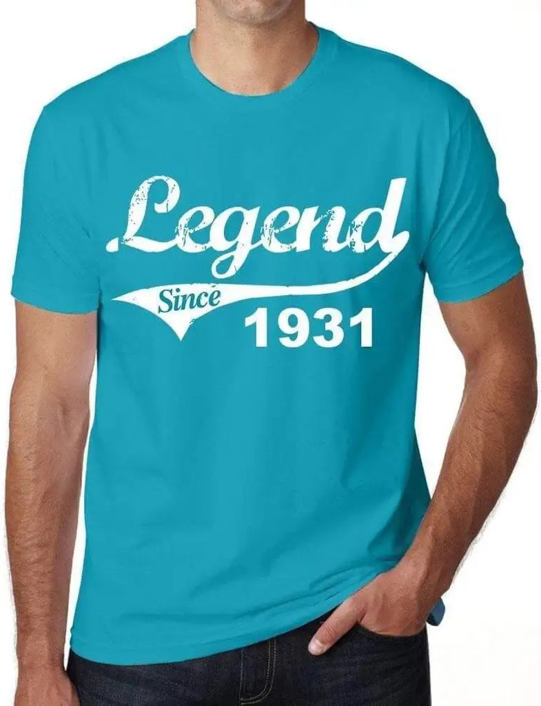 Herren Grafik T-Shirt Legende seit 1931 – Legend Since 1931 – Geschenk 93. Geburtstag Jahrestag 93 Jahre Jubiläum 93 Jährige Mann Jahrgang 1931