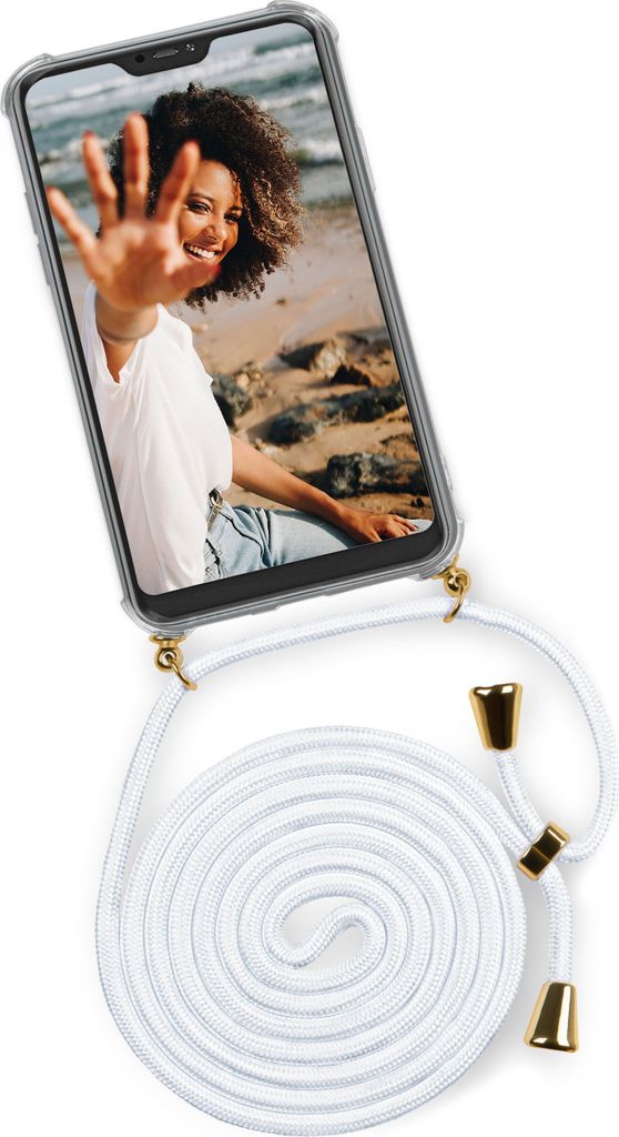 TWIST-Case + TWIST-Cord für Xiaomi Redmi Note 8 Pro, Farbe:Marshmallow (Gold)