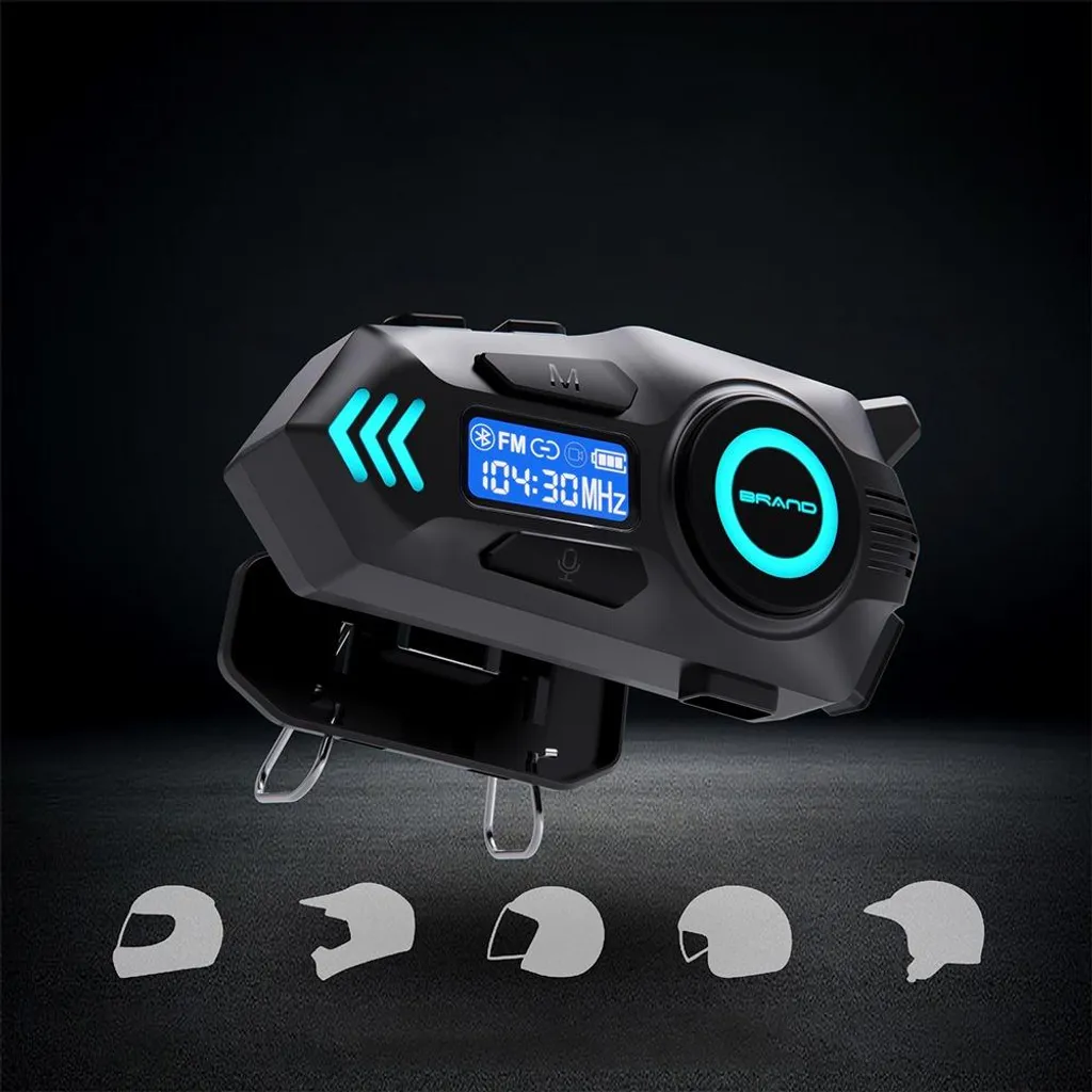 Kit Mains Libres Bluetooth pour Casque Moto avec Micro et Son Stéréo INF - 3