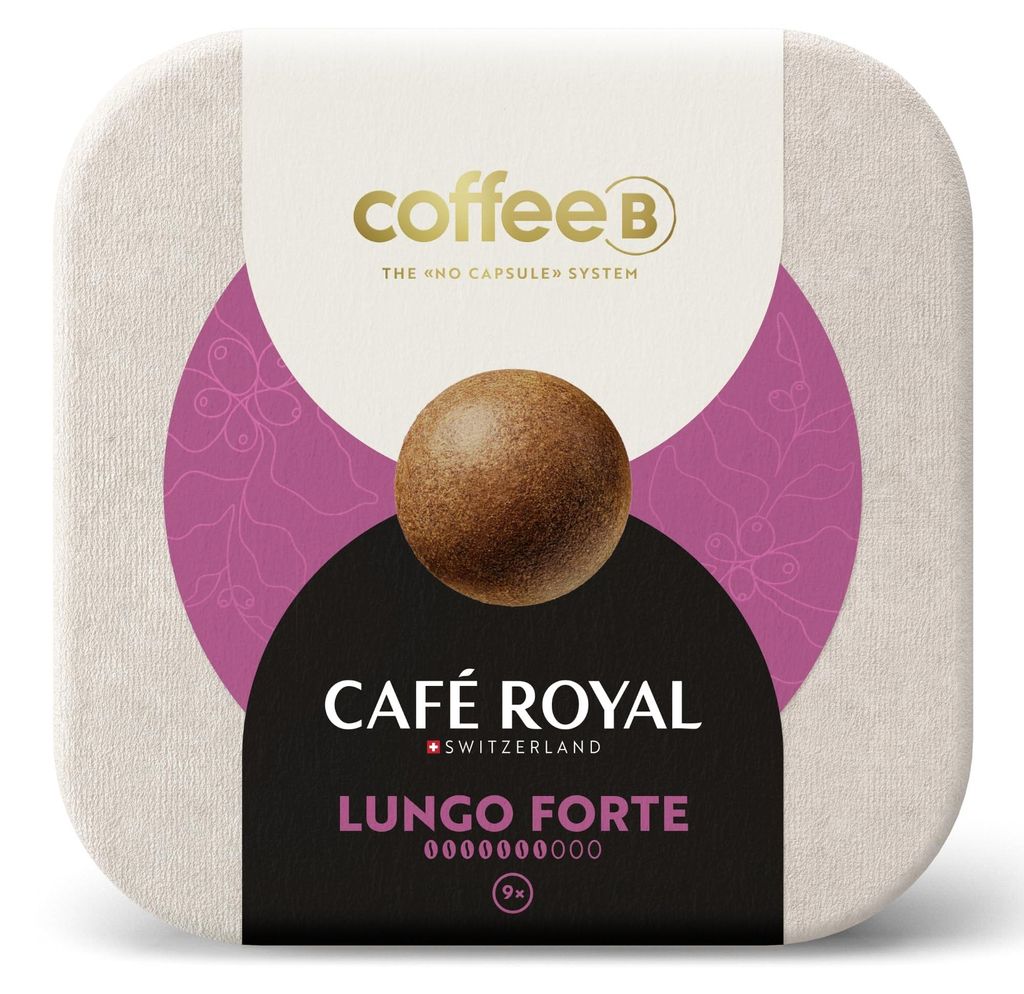 CoffeeB Café Royal palline di caffè, Lungo Forte, 9 pz Immagine del prodotto 
