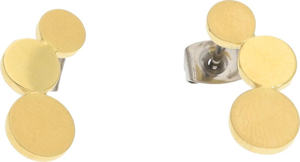 Boccia Ohrstecker 05040-02 Titan vergoldet mattiert/poliert