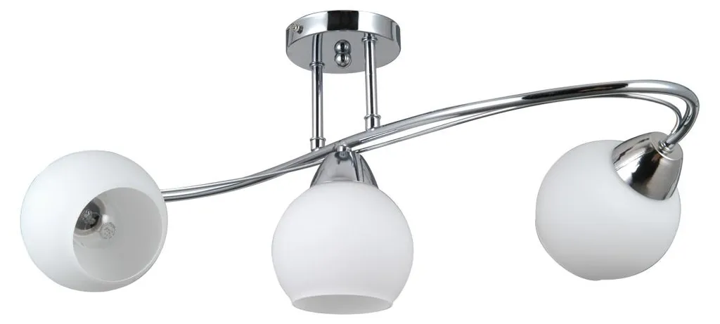 Plafonnier de Chambre BEVIO Italux Chrome pour Ambiance Tamisée