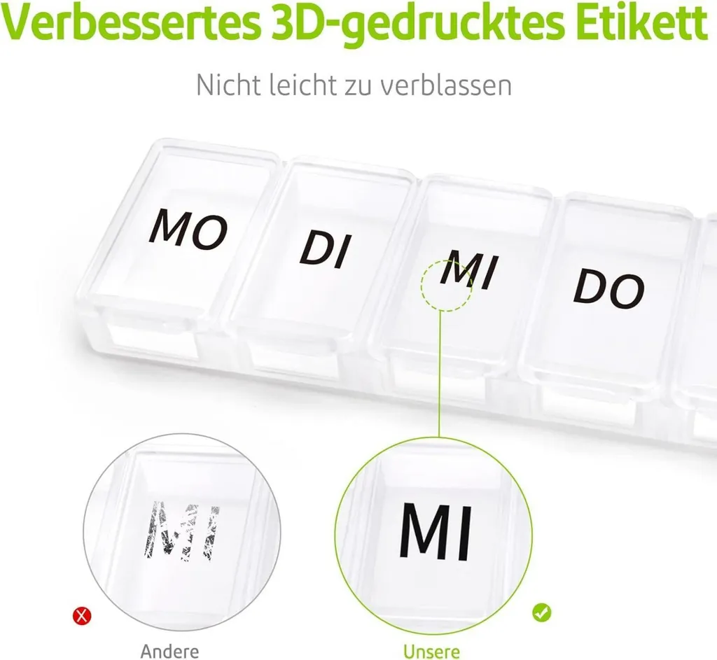 Boîte à comprimés nomade pour voyage et organisation de médicaments - 6
