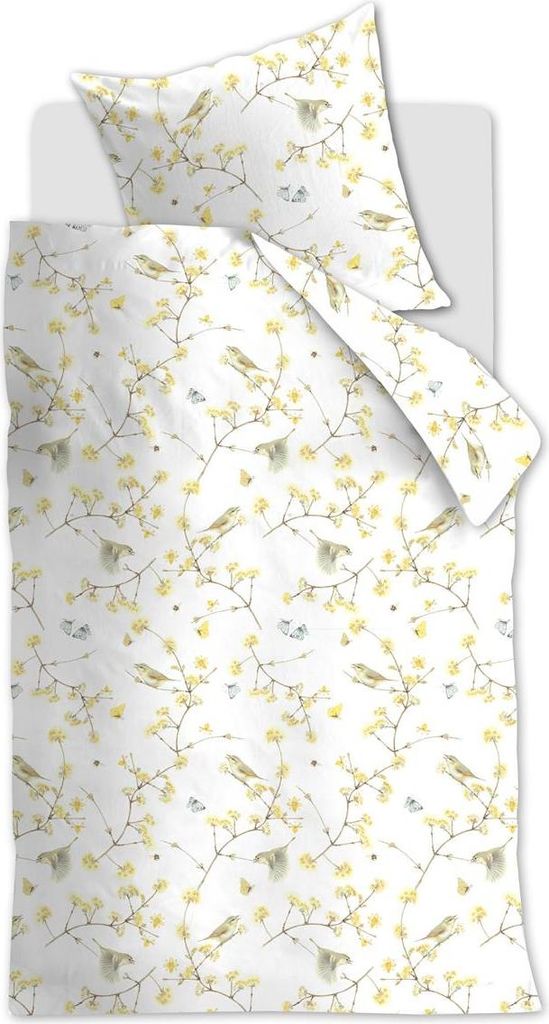 Marjolein Bastin Renforcé Bettwäsche-Garnitur Chiffchaff Farbe Yellow Größe 135x200+80x80