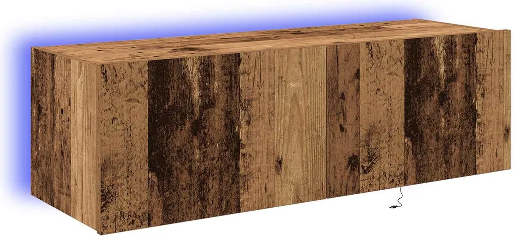 Ensemble Meuble TV Suspendu 2 unités bois vieilli 100 cm vidaXL Loft