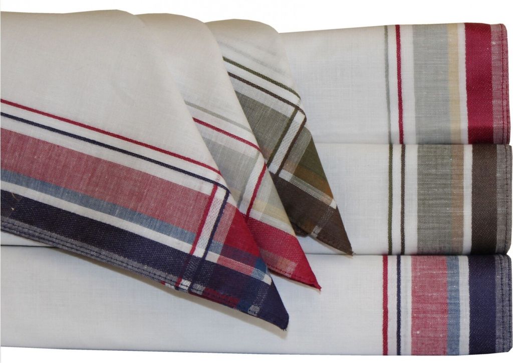 Tobeni Herrentaschentuecher für Satin Stoff 100 Baumwolle 41 x 41