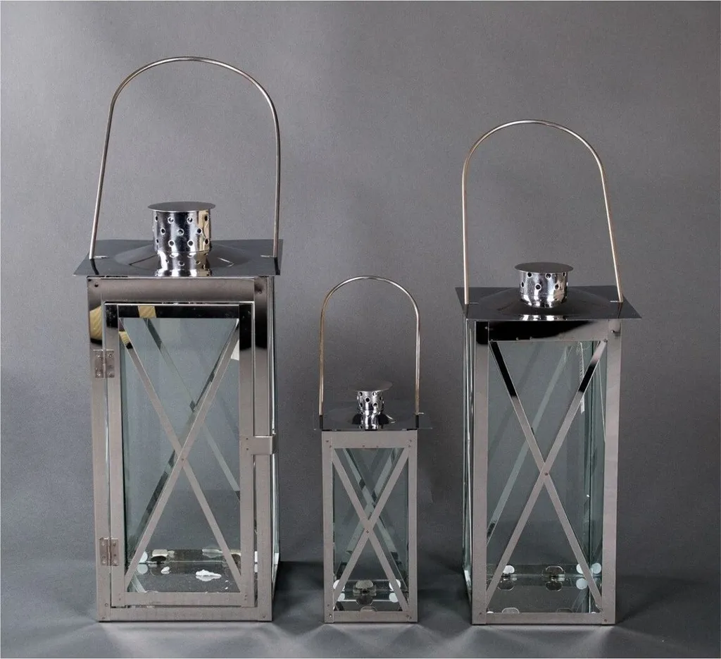 Photophore et Bougeoir Design en Inox - Décoration de Terrasse Extérieure