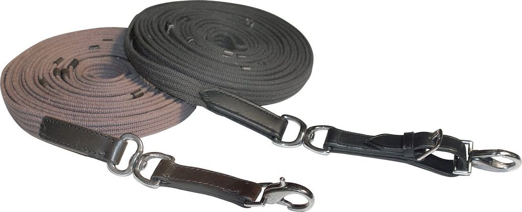 Waldhausen Longierleine Gurtband Star Schwarz