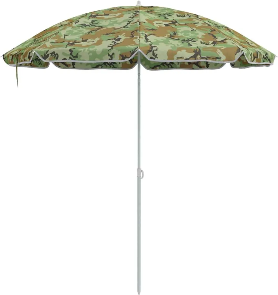 Design New Beach Parasol Verde 263 x 263 x 272 cm Poliestere e Metallo - Ombrelloni Mobili2025 CHY5352750 1pacco - 4
