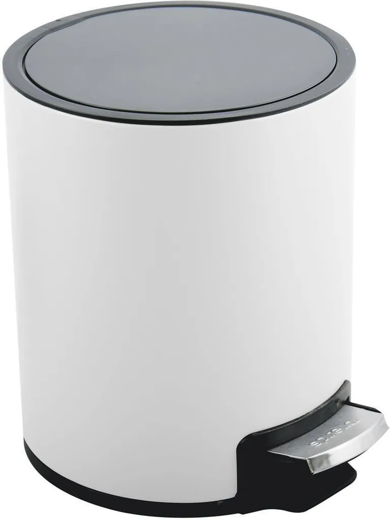 Cestino Spirella Riku 5L Bianco: Relax e Silenzio per il tuo Bagno