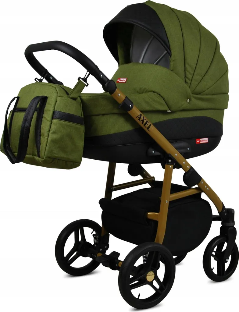 Poussette pour Chat 3-en-1 Axel Olive Combinaison Multi-usage BabyLux