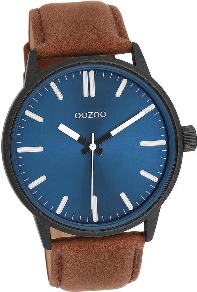 Guess Orologio Analogico Classico Quarzo Uoo con Cinturino in Pelle