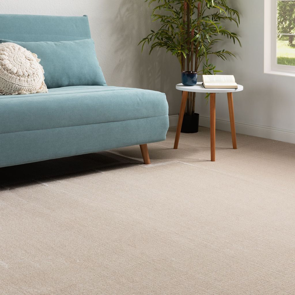 Steffensmeier Teppichboden Lipari Meterware | Auslegware für Kinderzimmer Wohnzimmer Schlafzimmer | Beige, Größe: 300x900 cm