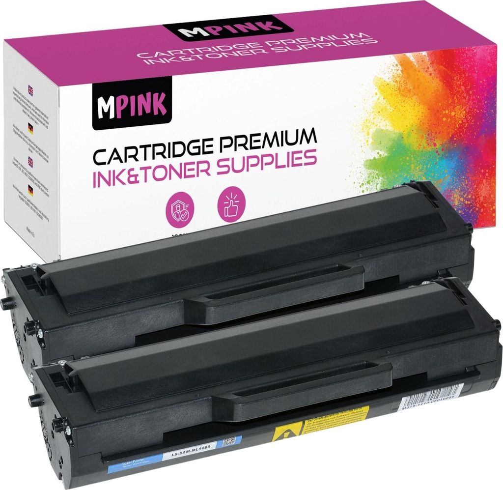 2x Toner Samsung MLT-D1042S Schwarz ML-1660 1672 1865 SCX-3000 3200 3205W
