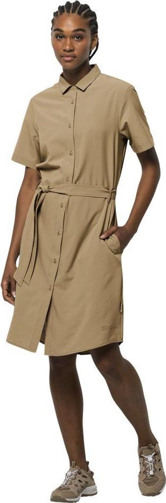 Jack Wolfskin Holiday Midi Kleid Beige L Damen Beige L