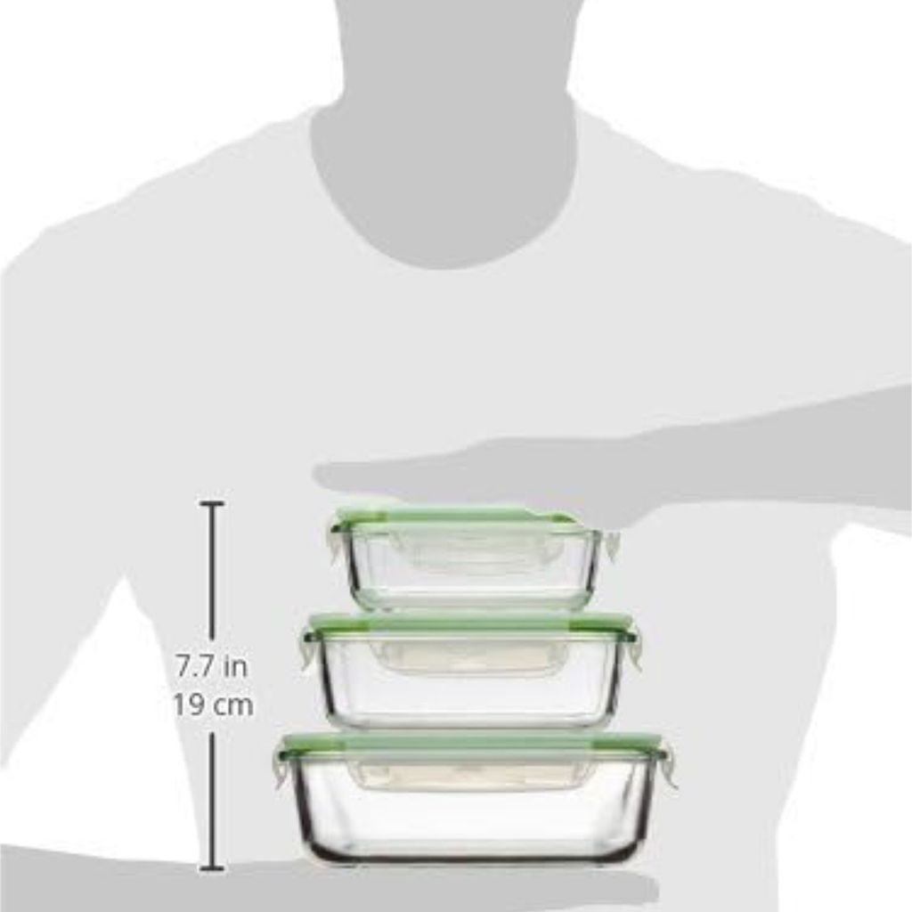 GOURMETmaxx Glas Frischhaltedosen Klick-it 4er Set geeignet Produktbild 12
