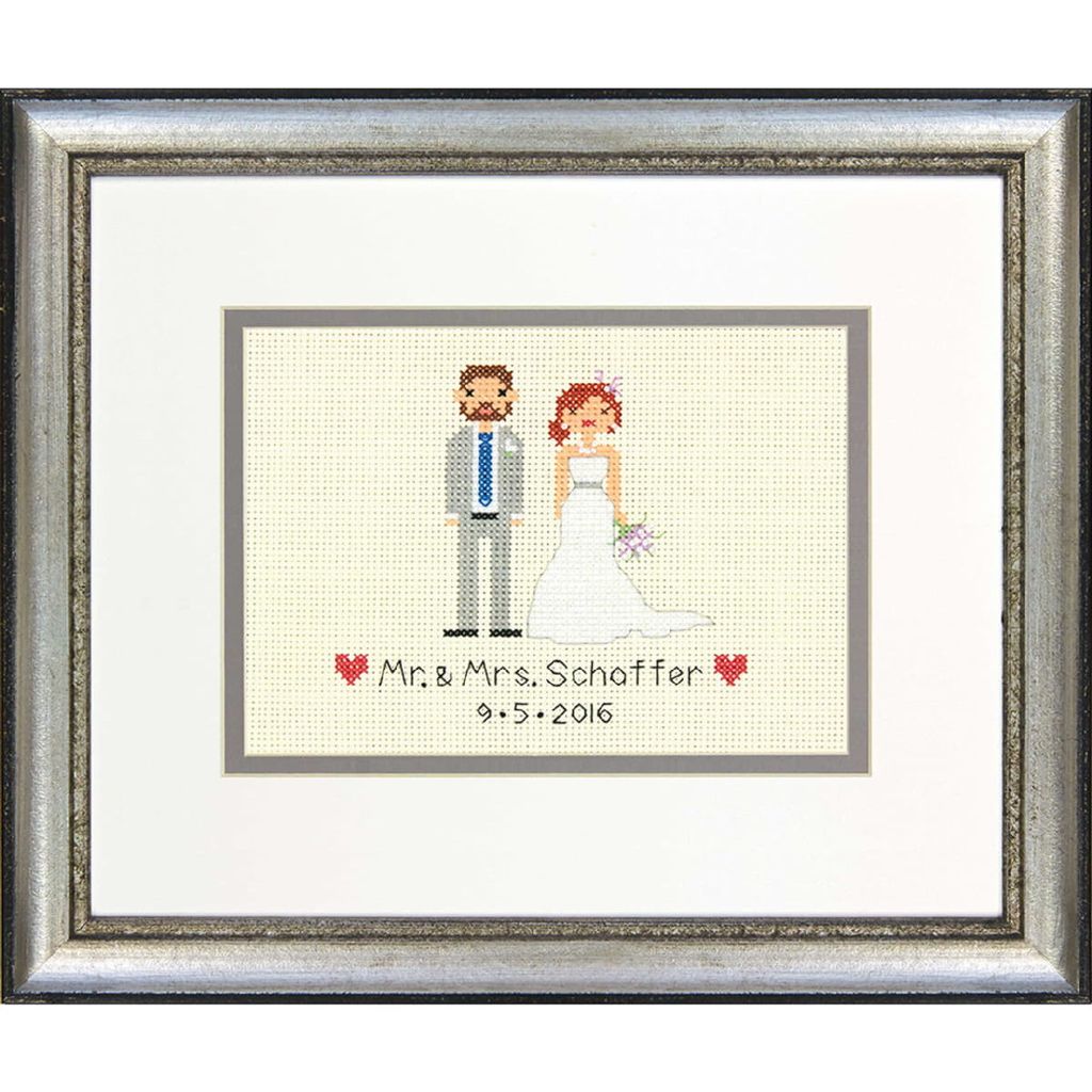 Dimensions Kreuzstich Set "Hochzeitsempfang Braut & Produktbild 