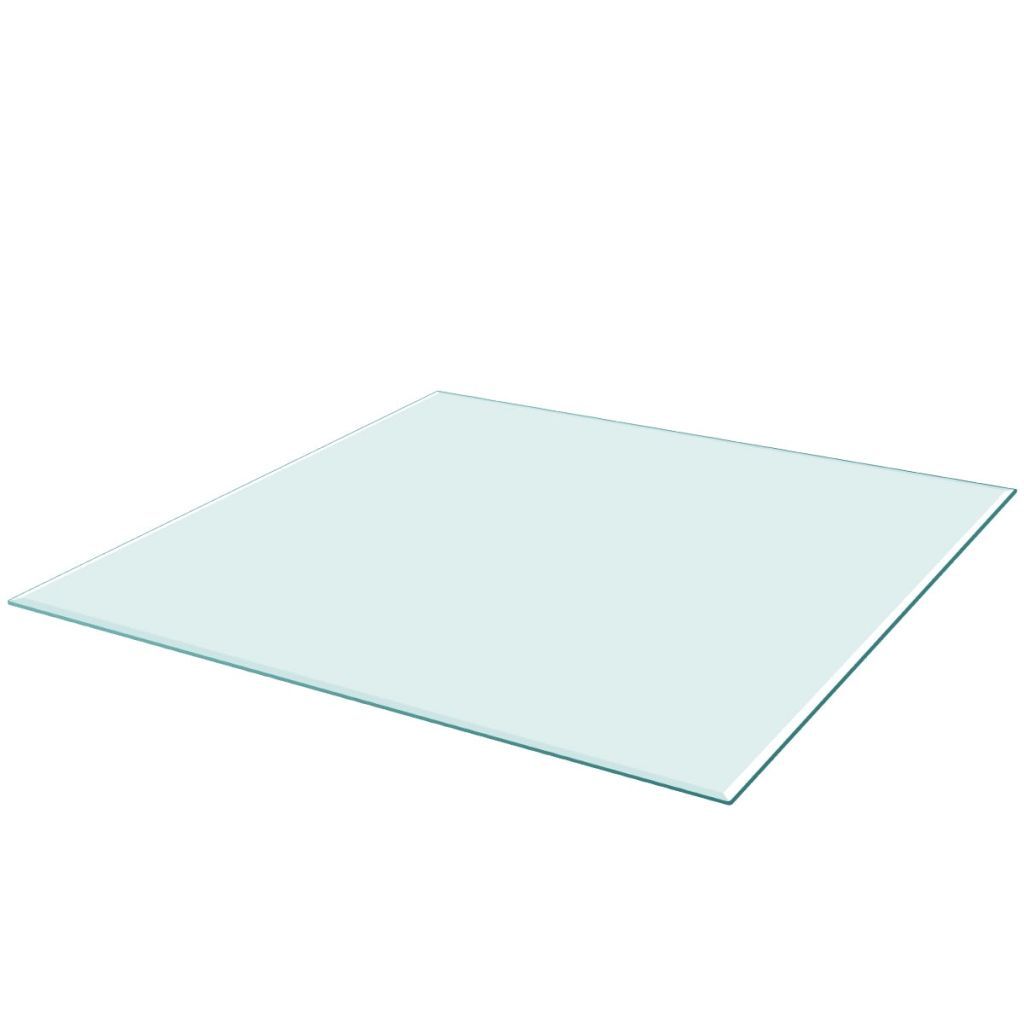 vidaXL Plateau de table en verre trempé carré 800x800 mm Image du produit 