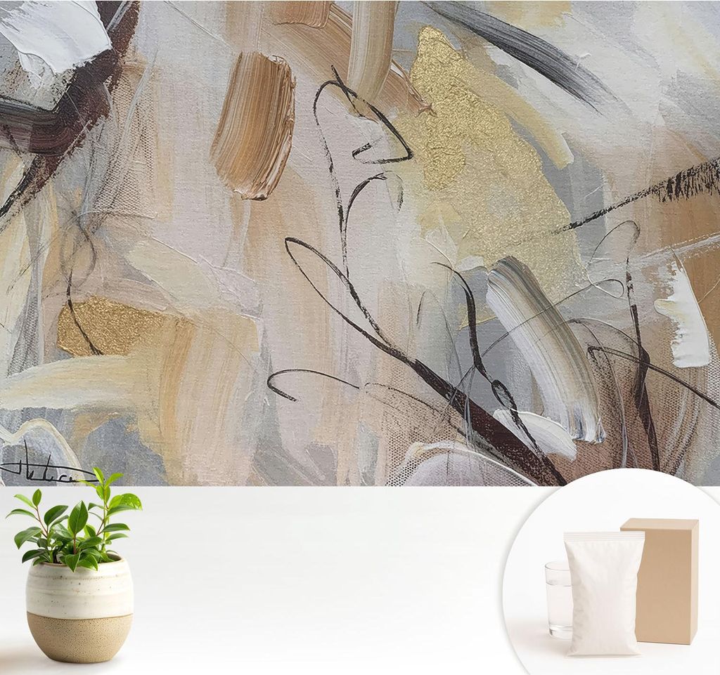 Fototapete - 104x70 cm - Tapete - Wandtapete - Wandbilder - Dekofolie - Tapete Folie - Wand - Dekoration - Wohnzimmer - Abstrakte Komposition