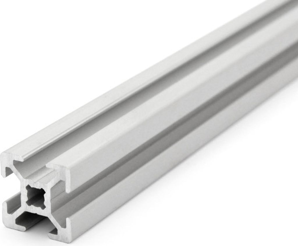 Länge 730mm - Aluminiumprofil 20x20L B-Typ Nut 6 (leicht), silber eloxiert. Aluminium Profil 20x20 Alu Profil 20 x 20 Montage- Systemprofil