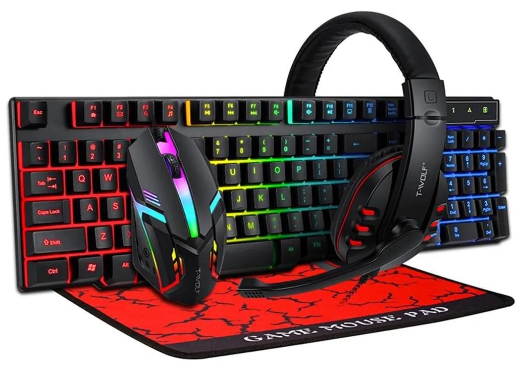 Pack Gamer PC Complet pour Streaming et Gaming Clavier Souris et Casque