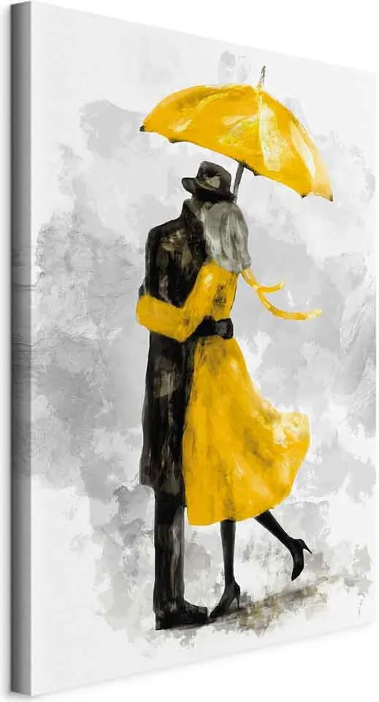 Arte Murale Sotto l'ombrello giallo - Quadro TNT Verticale 40x60