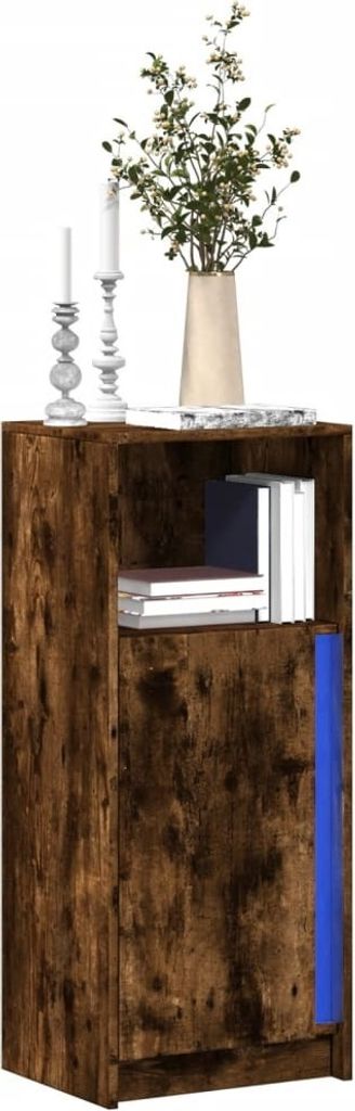 Maison Exclusive - LED-Sideboard Räuchereiche 42,5x34x100 cm Holzwerkstoff