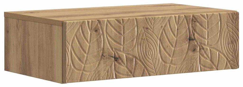 vidaXL Wandmontierter Beistelltisch Artisan-Eiche 87,5 x 34,5 x 17 cm