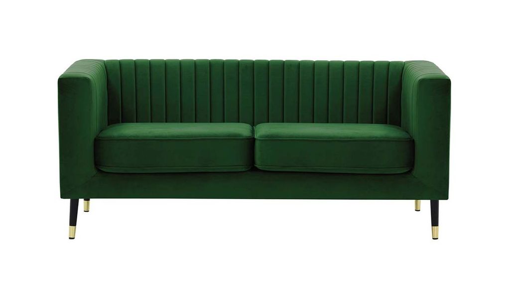 SLF24 - Zweisitzer-Sofa Slender - dunkelgrün - Velluto 10